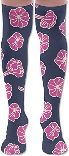 Peach Blossom Fashion Long Socks Workout Warmer Stockings Over The Knee For Women &amp; Men High Socks