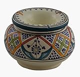 Moroccan Handmade Two-piece Ceramic Ashtray
