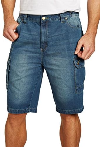 Men's Big & Tall Denim Cargo Shorts