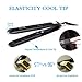 Flat Iron, Flat Irons , Hair Straightener with 1 inch 3D Floating Plate & Elasticity Cool Tip