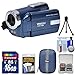 Vivitar DVR-508 HD Digital Video Camera Camcorder (Blue) with 16GB Card + Case + Tripod + Kit