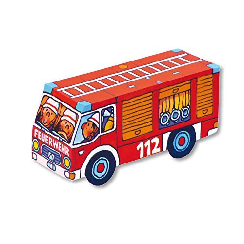 8x FIRE ENGINE Craft Kits for Children's Birthday Parties Mauder 10231 Childrens Birthday Parties Party Set Party Bag Games/Craft FIRE FIGHTER Fire Truck by Mauder Verlag