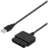Mcbazel Controller Adapter for PlayStation 2 to USB, Converter Cable for PC or PlayStation 3 for Sony DualShock PS2 PS3 Contr