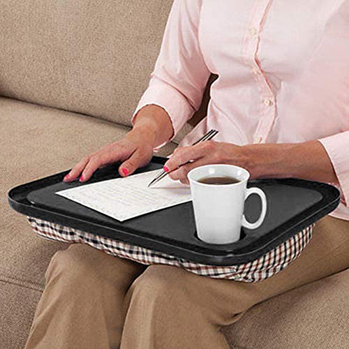 Uplord Lapdesks,Desk for Laptop Chair Student Studying Homework Writing Portable Dinner Tray Travel,17″ Long x 12.5″ Wide x 2 1/2″ high,Ship from US!!!