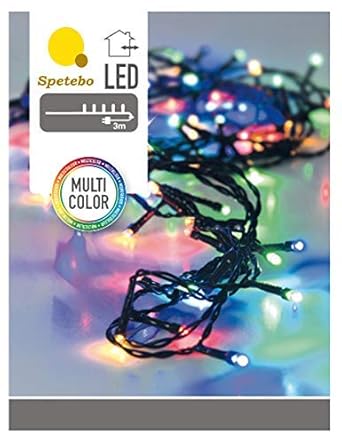 LED Lichterkette mit 40 LEDs bunt - für den Innen- und Außenbereich