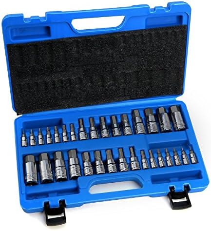 Master Allen Bit Hex Wrench Set 32 Pc Standard Ratchet Socket Key Sae Metric TG888