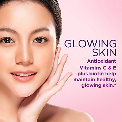 Nature's Bounty Hair, Skin & Nails with Biotin, Strawberry Gummies Vitamin Supplement, Supports Hair, Skin, and Nail… - Image 3