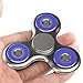 The Anti-Anxiety 360 Spinner Helps Focusing Fidget Toy [3D Figit] Tri-Spinner EDC Focus Toy for Kids & Adults - Best Stress Reducer Relieves ADHD Anxiety Boredom Metal Bearing (Chrome Silver)