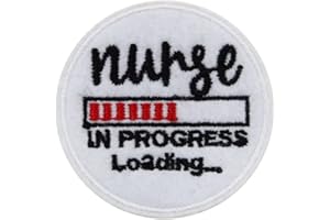 ROCKAPATCH Nurse in Progress Loading Embroidered Iron On Patch
