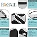Bagail 6 Set Packing Cubes,3 Various Sizes Travel Luggage Packing Organizers(Grey)