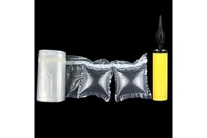 BZQZDAI 166 Count 66Ft/Roll Sturdy Inflatable Air Packaging Bags Air Pillows Air Cushions Bags Box Packing Supply Purse Fillers Stuffers for Shape No Machine Needed with Hand Pump