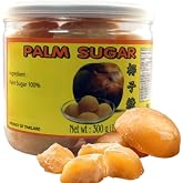 300 Grams of Pure Premium Golden Thai Palm Sugar: Natural Sweetener, Ingridient for Southeast Asian Cuisine , Perfect for Thai Desserts, Indonesian Delicacies, Malaysian Dishes, Vietnamese Culinary, and More.