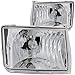 ANZO USA 111049 Compatible with and Made for the Nissan Frontier Crystal Chrome Headlight Assembly - (Sold in Pairs)
