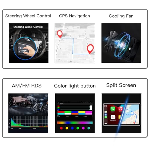 7 Inch 2+64G Car Stereo for Mercedes Benz C G CLK Class W203 W463 A160 Carplay Android 13 Auto Radio Upgrade Touch Screen Dsp Navigation GPS 2004-2007