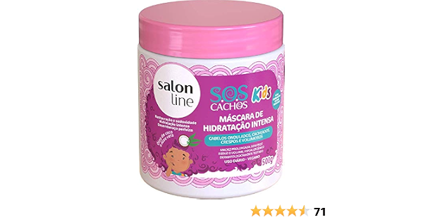 Salon Line Linha Tratamento Sos Cachos Kids Mascara De Hidratacao Intensa 500 Gr Salon Line Treatment Kids Sos Curls Collection Intense Moisturizing Mascara Net 17 63 Oz Beauty Personal Care Amazon Com