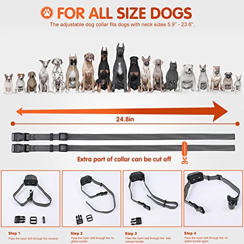 DOGREAT Dog Training Collar, 4 Training Modes Shock Collar with 1000Ft Remote for Large Medium and Small Dogs, Dual Shock Design Dog Shock Collar, Rechargeable Waterproof Training Collar for Dogs