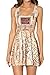 LoveLiness Women Marauders Map Print Knee-length Pleated Skater Dress