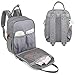 Diaper Bag Backpack, iniuniu Large Unisex Baby Bags Multifunction Travel Backpack for Mom and Dad with Changing Pad and Stroller Straps, Gray