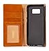 iPulse ipulse-sss8p-cog-vd Galaxy S8 Plus Flip Case Journal Series Italian Full Grain Leather Handmade Wallet Case for Samsung Galaxy S8 Plus Built-in Stand, Card Slots Holder - Cognac