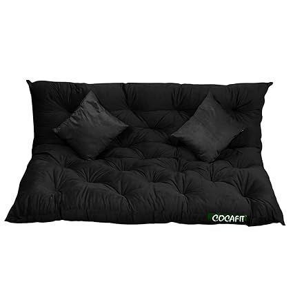 Coca Industries 3 Seater Garden Balcony and Shoe Bench Conjugated Fibre Soft Low Back Cushion