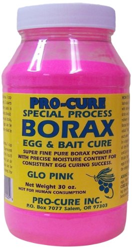 Pro-Cure Borax Egg and Bait Cure Powder, 30-Ounce, Glo Pink