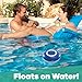 GAME Wireless Speaker and Underwater Light Show Pool light 4308, Battery-Powered Speaker, Color LEDs Sync with Music, Lasts Up to 6 Hours, 1.4 Pounds, Blue