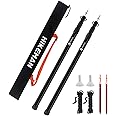 HIKEMAN Tent Poles Camping Poles for Tarp Awning Canopy Porch Sun Sails Tarpaulin Headroom Aluminium Adjustable Telescoping