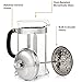JavaPresse French Press Coffee and Tea Maker - Best Reinforced Glass with Chrome Frame - 8 Cup (34 ounce)