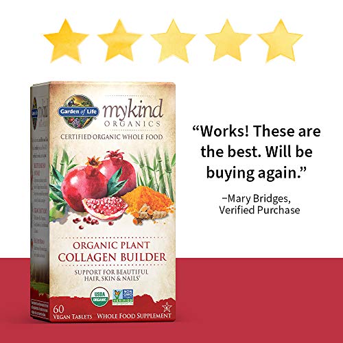Garden-of-Life-Vegan-Collagen-Builder-mykind-Organics-Organic-Plant-Collagen-Builder-Vegan-Collagen-Builder-for-Beautiful-Hair-Skin-and-Nails-60-Tablets-Vegan-Collagen-Support-Supplements