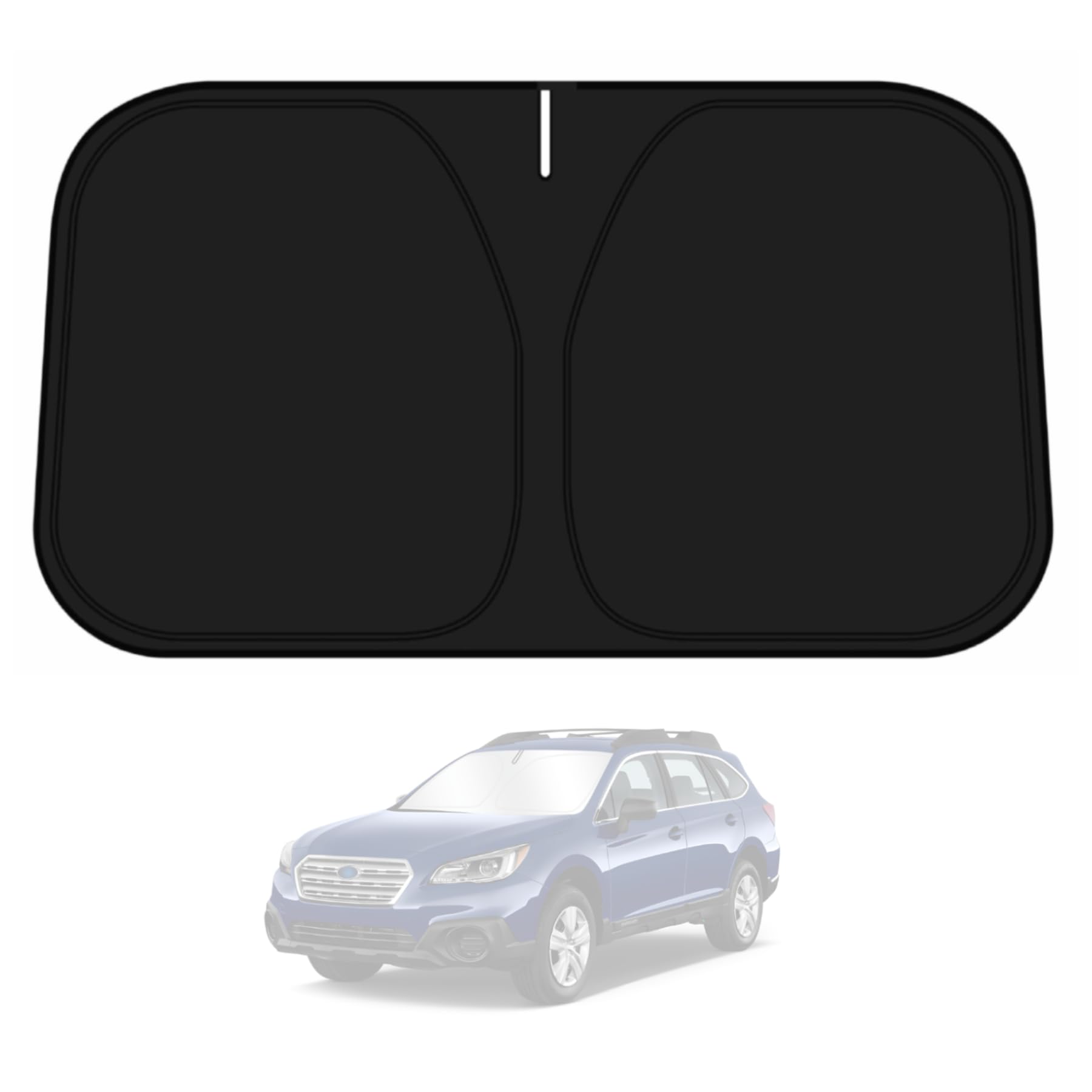 Photo 1 of D-Lumina Windshield Sun Shade for 2015 2016 2017 2018 2019 Subaru Outback Wagon Accessories, Front Window Sunshade Sun Visor Protector Block UV Rays Heat, Foldable 2 Layers 210T Material