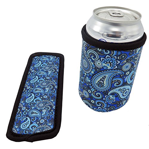 Neoprene Lunch Bag - Insulated Lunch Tote Bags for Women & Girls - Lunch Boxes for Kids & Adults - Adult Lunch Box (Paisley Design Set)