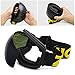 ZIONOR X10 Ski Snowboard Snow Goggles OTG for Men Women Youth Anti-fog UV Protection (VLT 17% Black Frame Black Lens)