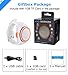 Frewico X10 Bluetooth Watch Speaker For Outdoors/Indoors with LED light + MP3 Player + FM Radio + Handsfree Calls + BT Shooting + Anti-lost, Music Sports Wristband For Running, Hiking, Jogging White