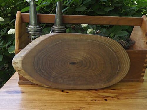Live edge-walnut cutting board-oval-wood serving board