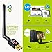 Anmier 600Mbps WiFi Adapter Dual Band 2.4G/5G Wireless Network Adapter 802.11ac USB Wifi Adapter for Desktop/Laptop/PC, Support Windows XP/Vista/7/8.1/10/Mac OS X 10.4-10.11