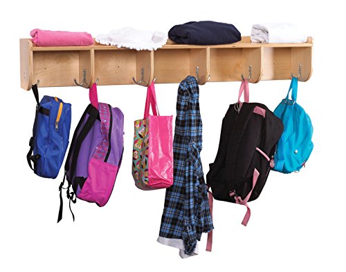 Childcraft Wall Coat Locker with Shelf, 47-3/4 x 7-3/4 x 7-3/4 Inches