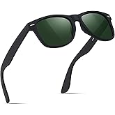 FEIDUSUN Sunglasses Men Polarized Sunglasses for Mens and Womens,Black Retro Sun Glasses Driving Fishing UV Protection