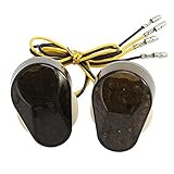 AV SUPPLY 2pcs Smoke Flush Mount LED Kawasaki Ninja Turn Signals 12V