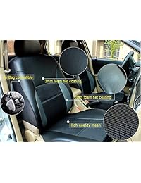 Juego completo de 11 fundas de asiento de coche AUTO HIGH   Protectores de asiento delantero y trasero de piel sintética premium   se adapta a la mayoría de coches camión, furgoneta, SUV