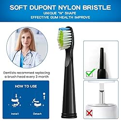 Charcoal Toothbrush Heads, Electric Toothbrush