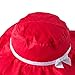 Toubaby Kid Girls Sun Hats Baby Bucket Hat with Big Fold-up Brim Rose Red