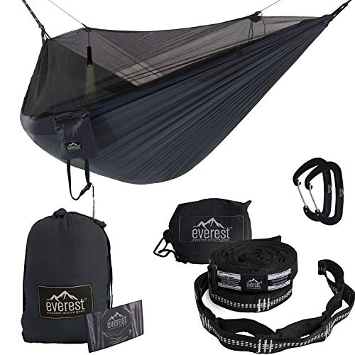 Everest Double Camping Hammock with Mosquito Net | Bug-Free...