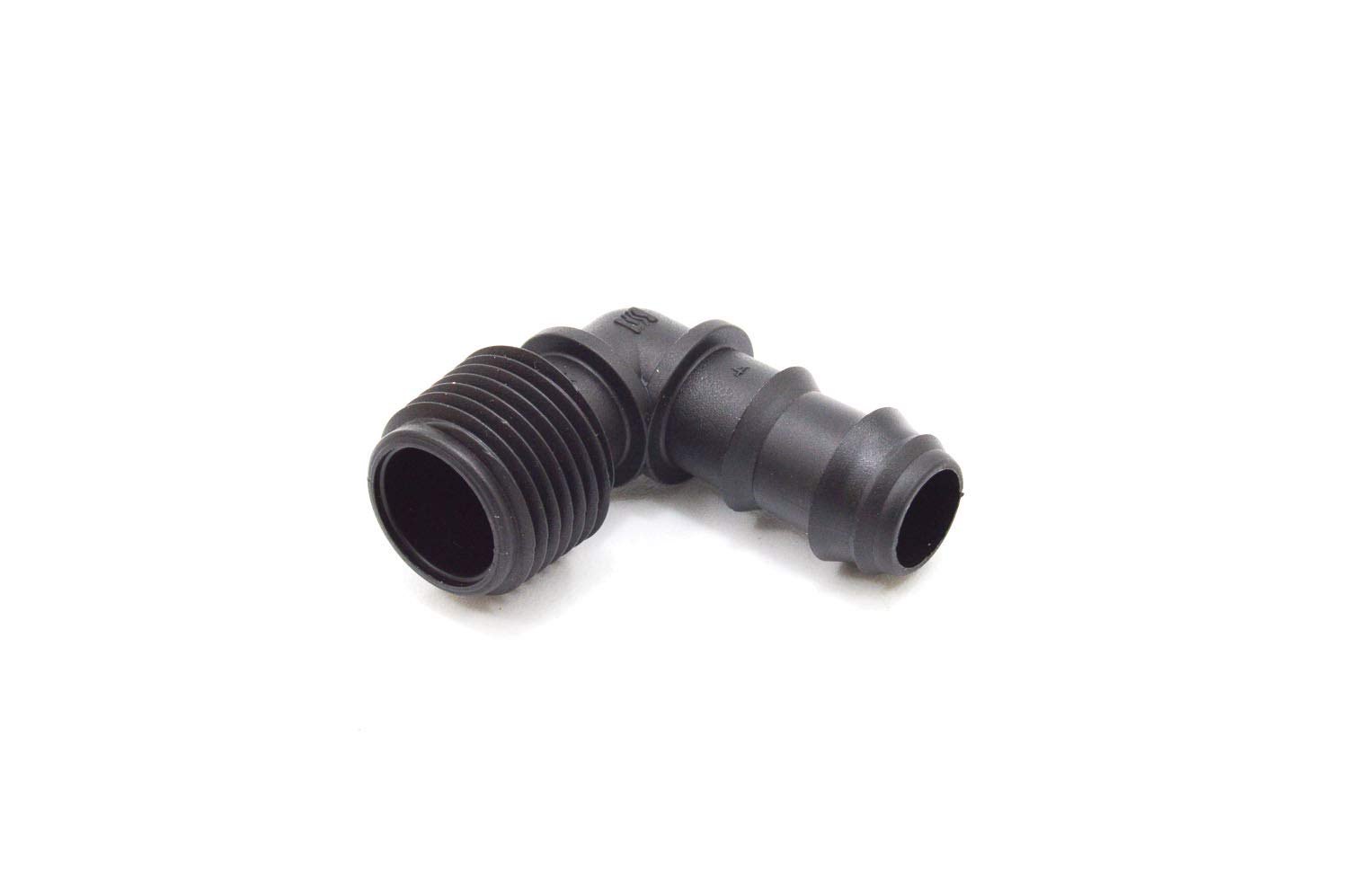 S&M 543890 Threaded Elbow 16mm x 1/2" Drip Irrigation, Black