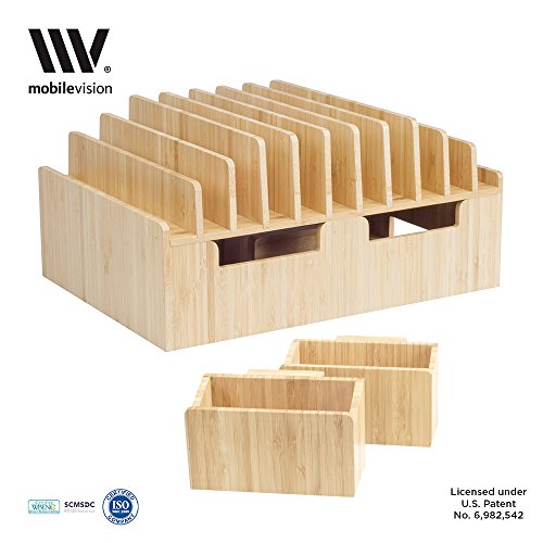 Mobilevision bamboo 10-port charging station & dock…