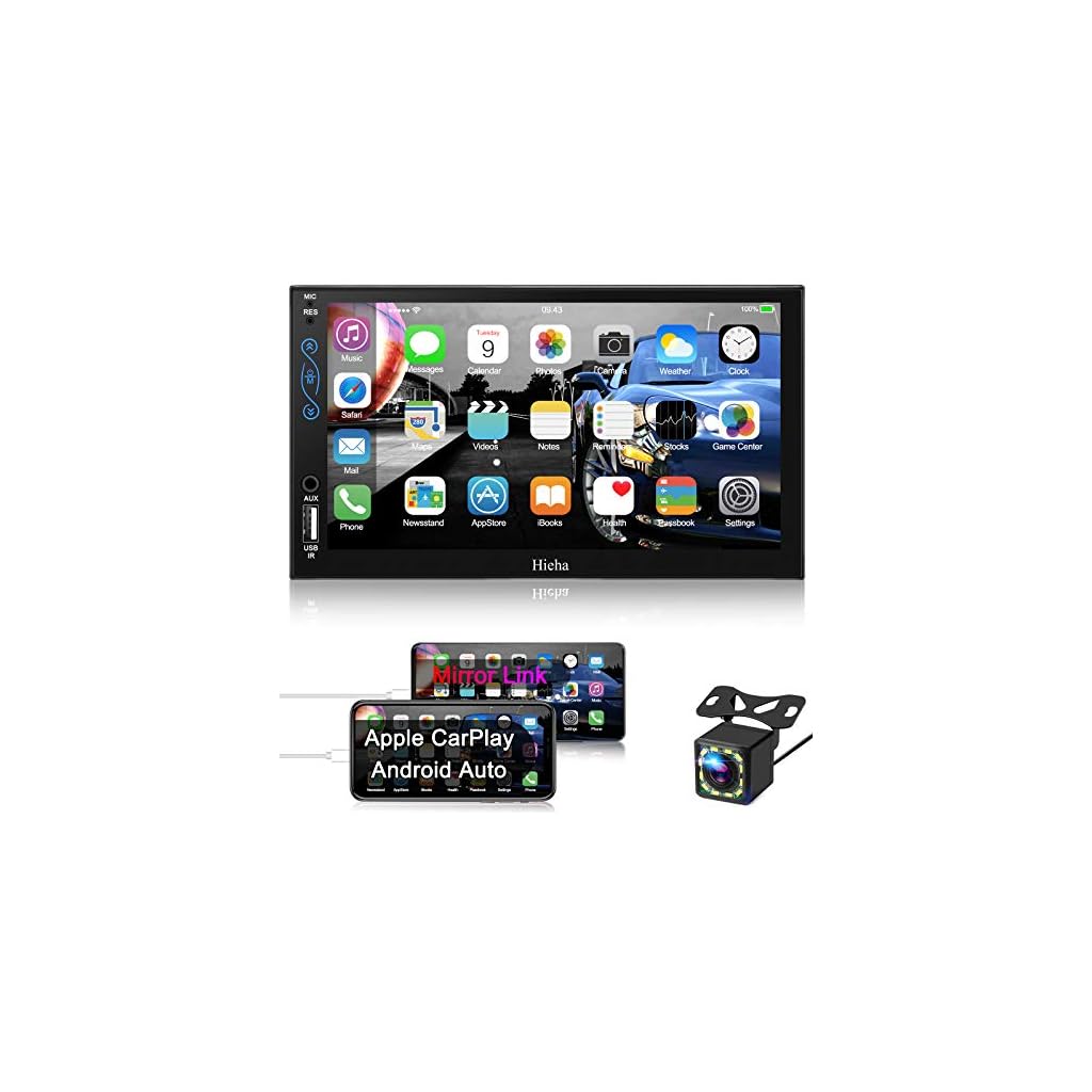 Hieha Car Stereo Compatible with Apple Carplay and Android Auto,
