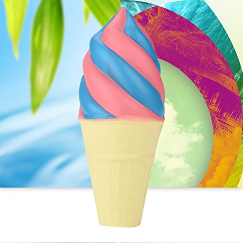 Morecome 16cm Ice Cream Scented Squishy Charm Super Slow Rising Squeeze Kids Toys (C)