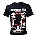 Men's One Punch Man Saitama Workout Training To Be Bald Funny T-Shirt Black Large