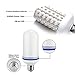 Flame LED Flickering Flame Light Bulbs 3 Modes and Gyro Sensor,1500K True Fire Color,700 Lumens Nature Effect,108pcs 2835 LED Beads Simulated Decorative Light