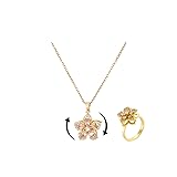 Flower Necklace for Women Gold Dainty Fidget