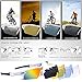 RIVBOS TR 90 Frame RB0805 Polarized Sports Sunglasses Sun Glasses with 5 Set Interchangeable Lenses for Men Women Cycling Baseball(Upgrade TR White)